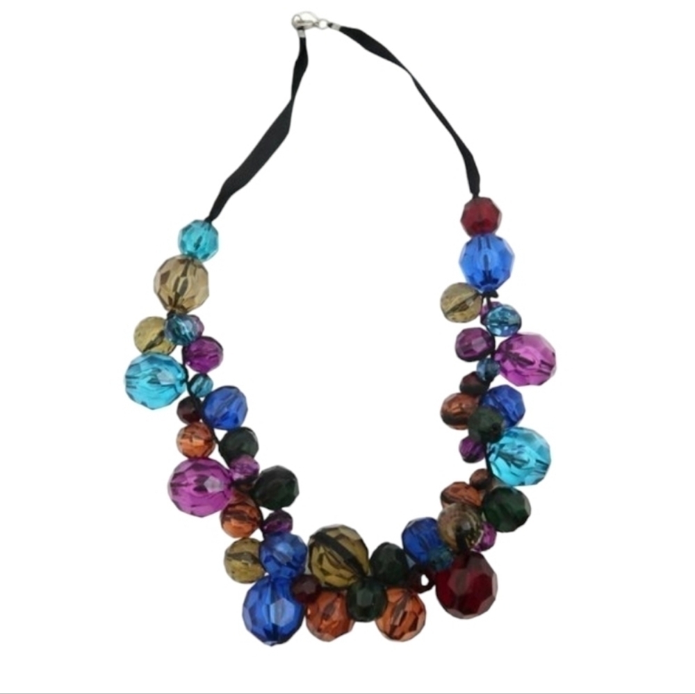 Macy's Multicolor Beaded Statement Necklace